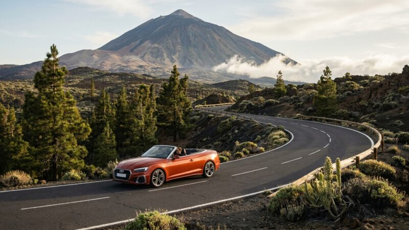 Essai Routier de l'Audi A5 Cabrio à Tenerife