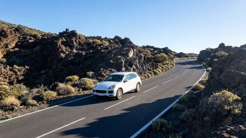 Essai de Conduite du Porsche Cayenne E-Hybrid à Tenerife