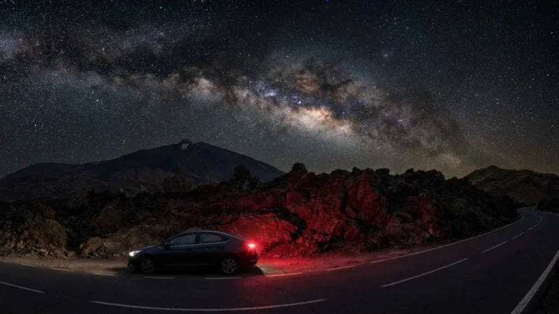 Observation des étoiles à Tenerife : Conduire au Mont Teide de nuit