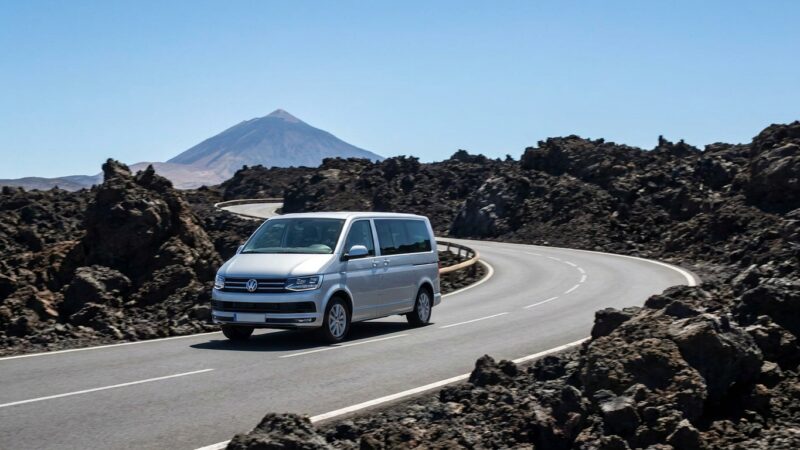 Essai de conduite de la Volkswagen Caravelle à Tenerife